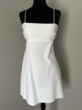 Zara White Side Cutout Mini Dress *Blogger Fav*
